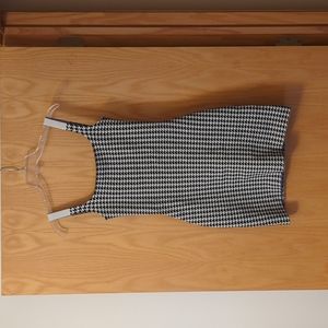 Nagnata Houndstooth Dress XS Black and White